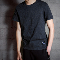 唐狮T恤男短袖2017新款纯色圆领夏季体恤纯棉韩版男装衣服打底衫