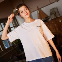 唐狮2018夏装新款短袖T恤女韩版ulzzang白色T恤女百搭上衣女学生