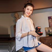 唐狮2018夏装新款衬衫女宽松型棉麻衬衫韩范甜美上衣小清新文艺