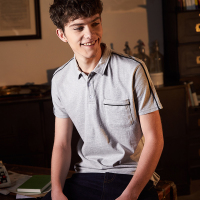 唐狮2018夏季新款polo衫男士短袖原宿韩版翻领细节学生保罗衫潮流