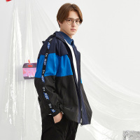 唐狮男外套休闲春秋款宽松连帽夹克韩版嘻哈港风运动上衣棒球服