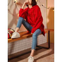 唐狮2018秋冬新款加厚加绒卫衣女连帽韩版宽松卫衣女ins长袖女潮