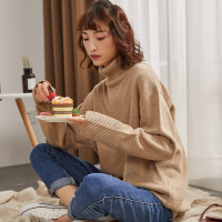 唐狮2018秋冬季新款高领毛衣女宽松韩版毛线衣女套头学生打底百搭