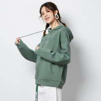 唐狮2019春季新款连帽卫衣女长袖宽松韩版卫衣慵懒风卫衣女潮ins