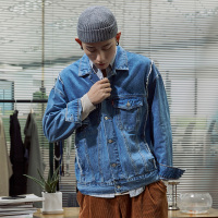 唐狮2019春秋新款牛仔外套男牛仔衣夹克韩版宽松水洗港风外套潮流