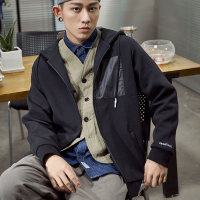 唐狮2019春秋外套男连帽韩版学生开衫卫衣夹克潮