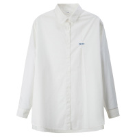 唐狮2019春季新款白色女衬衫韩版印花宽松衬衣长袖少女上衣外套潮