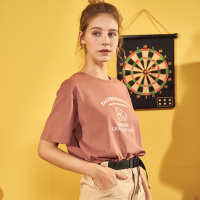 唐狮2019夏季新款短袖T恤女红韩版纯棉半袖百搭insT恤学生潮