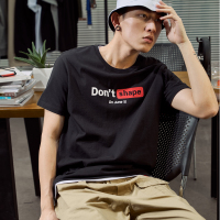 唐狮2019夏装新款短袖T恤男韩版宽松潮流文字纯棉上衣