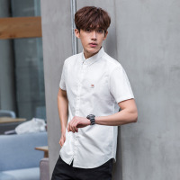 唐狮夏装新款衬衫 男休闲短袖衬衫
