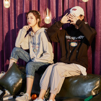 唐狮卫衣2019新款女宽松韩版连帽卫衣女ins潮薄款长袖上衣女秋