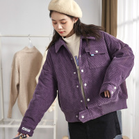 唐狮2019秋冬新款流行复古上衣学院风韩版百搭chic女外套短款棉袄