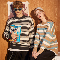 唐狮2019秋冬季新款情侣毛衣男复古针织衫韩版潮流情侣装毛衫宽松