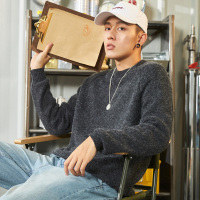 唐狮2019秋冬季外套男毛衣韩版宽松针织衫潮流新款男毛衫加厚线衣