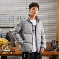 唐狮2019冬装新款棉衣男青少年净色棉服外套立领韩版工装面包服潮