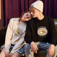 唐狮2019冬季新款复古毛衣男女卡通情侣圆领针织