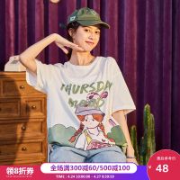 唐狮2020年夏季新款T恤女宽松韩版纯棉T恤ins潮百搭白色T恤女