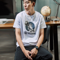 唐狮短袖T恤男2020夏装新款韩版潮流纯棉打底衫青少年港风上衣服