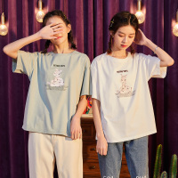 唐狮2020春夏新款短袖T恤短袖女上衣宽松韩版休闲百搭ins潮网红