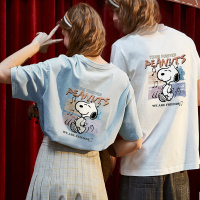 [史努比联名]唐狮短袖女2020年夏季纯棉韩版宽松白色T恤女休闲ins