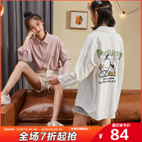 唐狮2020早秋新款长袖衬衫女上衣ins女潮设计感小众宽松外穿百搭