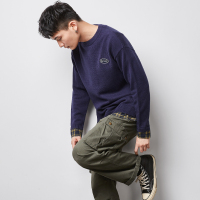 唐狮2020秋冬新款假两件毛衣男拼接韩版宽松外穿青少年潮流针织衫