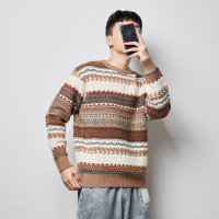 唐狮2020秋冬新款毛衣男日系圣诞风宽松慵懒针织衫外穿加厚线衣潮