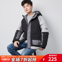 唐狮2020冬新款羽绒服男拼色连帽潮流百搭保暖宽松冬