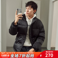 唐狮2020冬新款羽绒服男短款立领面包服时尚宽松潮牌保暖男士冬装