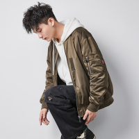 唐狮2021春季新款男外套棒球领时尚百搭教练服飞行员夹克春装