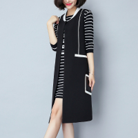 马甲女秋装新款2018中长款韩版无袖开衫黑色女士休闲背心外套马夹