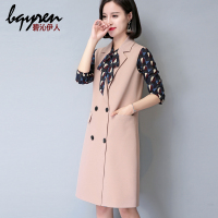 大码坎肩无袖马夹西装女外套修身马甲女春秋中长款韩版2018新款