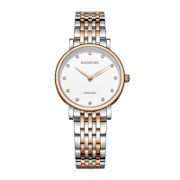 罗西尼(Rossini)手表女清新百搭热卖款防水玫瑰金女表女士石英616728