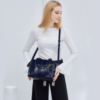 COMICO高美高女款怀旧简约时尚波士顿单肩斜挎手提包C8181