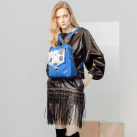 COMICO高美高女款淡雅脱俗植物花卉双肩包C5784