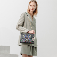 COMICO高美高女款吉普赛风单肩斜挎小方包C5686