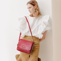 COMICO高美高女款个性铆钉单肩手提包C6027