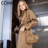 COMICO高美高女款型格简约字母压花手提包单肩斜挎包D1008