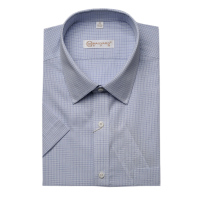 美尔雅(MAILYARD)短袖衬衫男 天丝棉高级免烫商务休闲男士衬衣 男式短衬 129