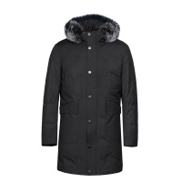 美尔雅(MAILYARD)棉衣 狐狸毛商务时尚男士中长款羽绒内胆棉服 066