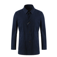 美尔雅(MAILYARD)男装风衣 中长款水洗棉商务休闲男式风衣外套 070