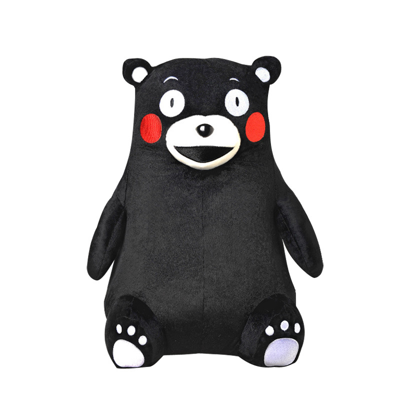 日本正版原装进口 酷MA萌(KUMAMON) 熊本熊毛绒公仔玩具玩偶抱枕 呆萌可爱毛绒玩偶