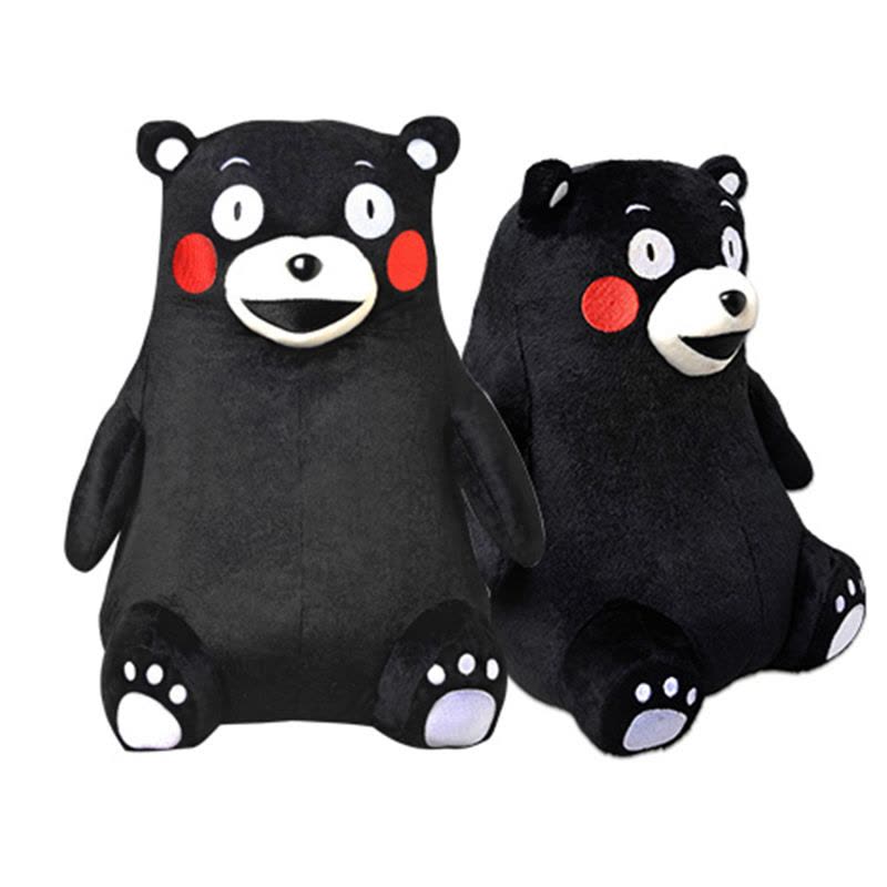 日本正版原装进口 酷MA萌(KUMAMON) 熊本熊毛绒公仔玩具玩偶抱枕 呆萌萌宠可爱毛绒玩偶图片