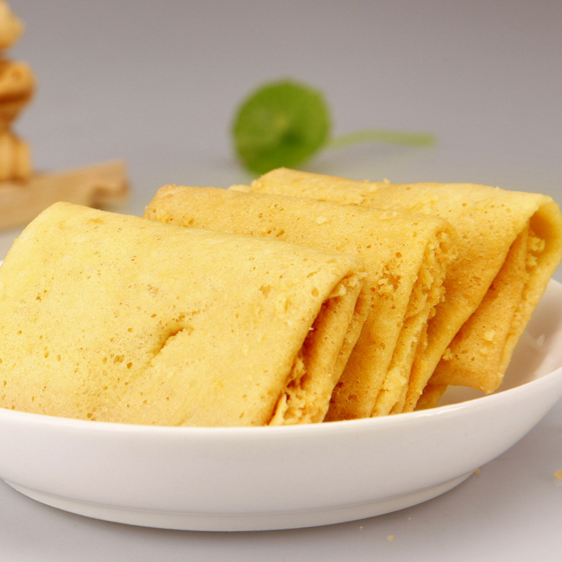 [自然派 原味手工蛋片130g]传统特产饼干糕点点心手工鸡蛋卷零食
