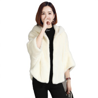 憨厚皇后 2018秋冬季新款进口水貂毛皮草外套女士中长款整貂裘皮大衣75