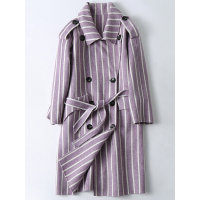 憨厚皇后2019新款春季海宁羊毛呢子大衣长款时尚双面呢女