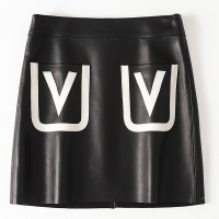 秋冬新款绵羊皮修身短裙女2019时尚休闲海宁真皮包臀裙S