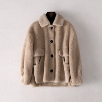 2019冬季新款宽松羊毛皮大衣女士时尚复合皮毛一体外套