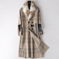 2019秋冬新款羊毛呢子大衣女士时尚双面毛呢流行长款外套