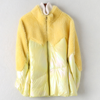 2019秋冬新款羊毛皮羽绒大衣女士时尚复合皮毛一体外套